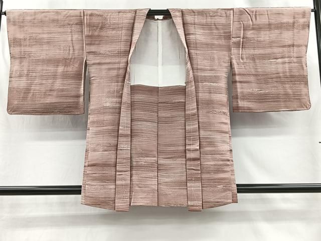 平和屋着物＃羽織　横段文　正絹　逸品　未使用　CABI9313ua