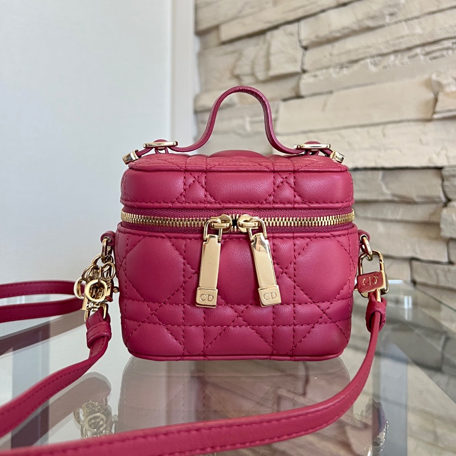 Dior クリスチャンディオール レディディオール マイクロバニティ カナージュ