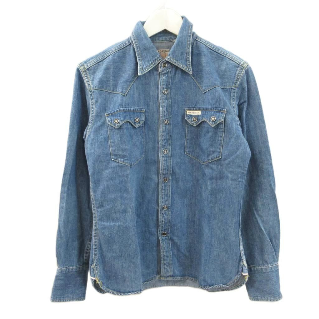 ザ フラットヘッド THE FLAT HEAD デニムウエスタンシャツ 7202C マチ付き ブルー 36 5,913円