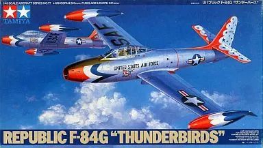 [Used] Plastic Model 1/48 Republic F-84G Thunderbirds “Masterpiece Machine Series No. 77” [61077]