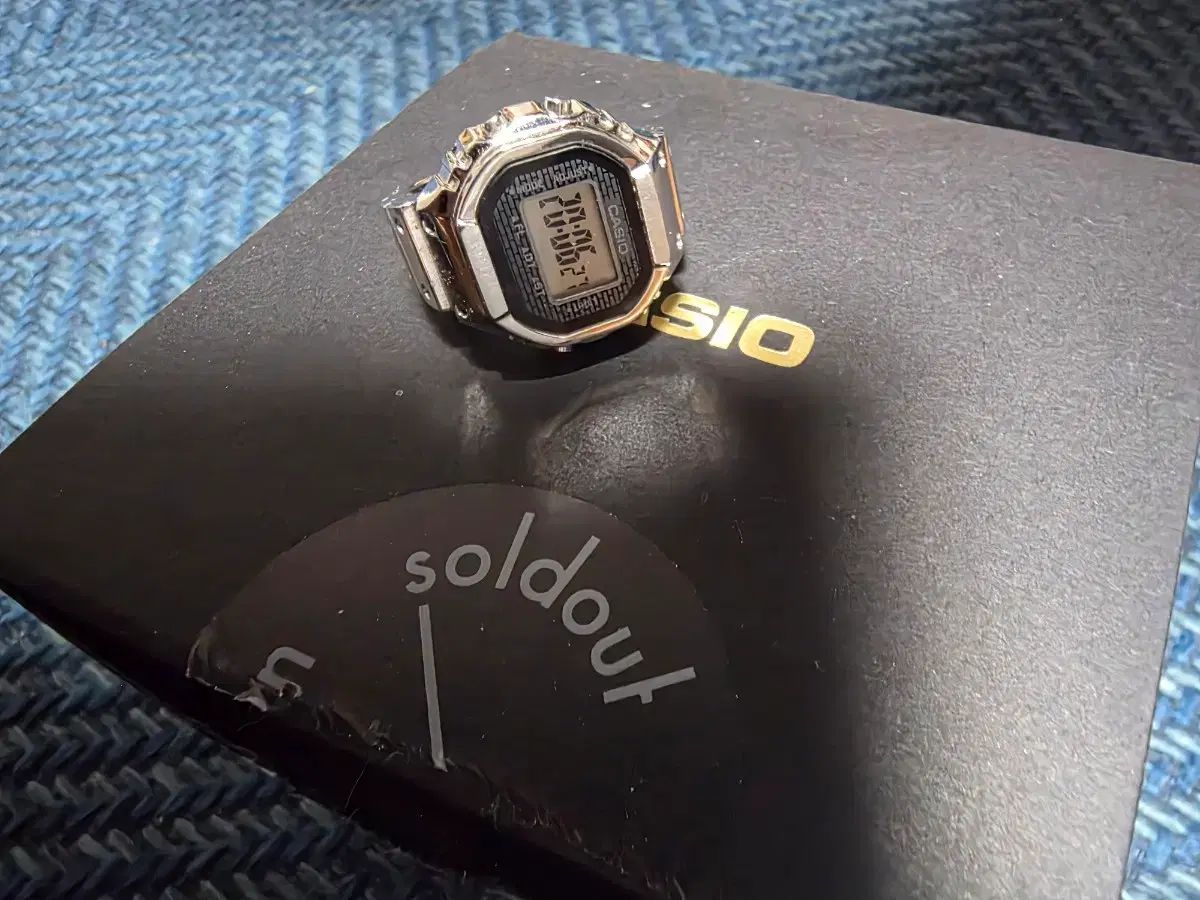 CASIO 50周年 リングウォッチ CRW-001-1DR シルバー