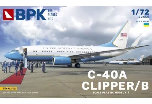 【中古】プラモデル 1/72 C-40A/B クリッパー 人員輸送機 [BPK7224]