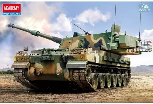 [Used] Plastic Model 1/35 South Korean Army K9A1/155mm Self-Propelled Howitzer [13561]