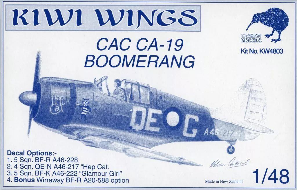 [Used] plastic model 1/48 KIWI WINGS CAC CA-19 BOOMERANG [KW4803]