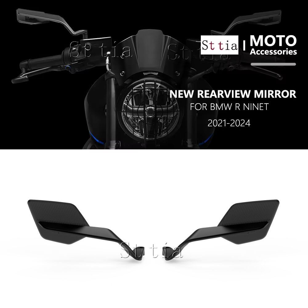 St tia BMW R NINET 2021〜2024対応 CNCアルミ製 エンドサイド アジャスタブル バックミラー