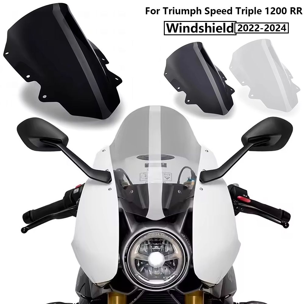トライアンフ スピードトリプル1200 RR 2022〜2024対応 フロントガラス ウィンドスクリーン ウィンドディフレクター PMMA製 22,674円