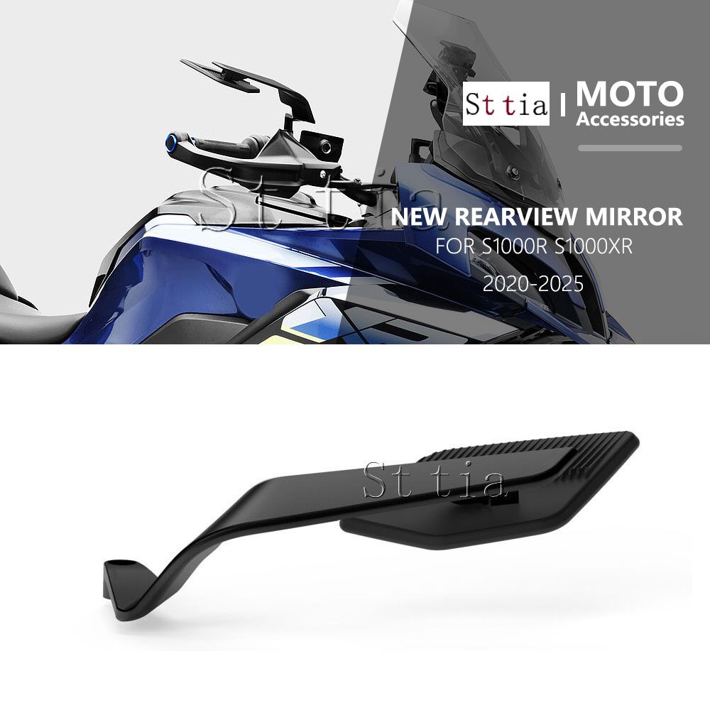 St tia BMW S1000R S1000XR 2020〜2025対応 ウィングレットバックミラー CNCアルミ製