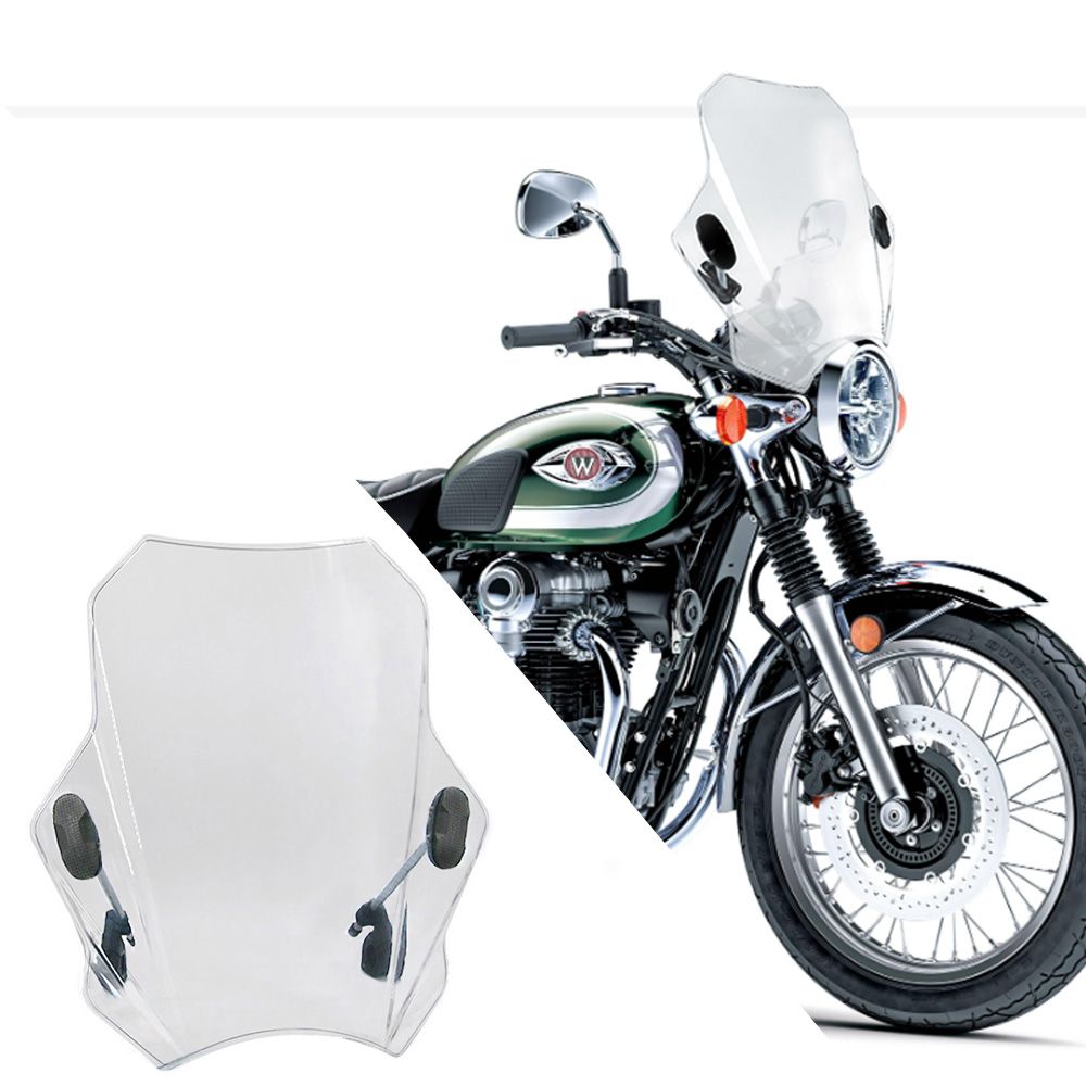 SUMALIGU カワサキ W800 2011〜2024対応 調節可能フロントガラス ユニバーサル 直径22・25・28mm対応