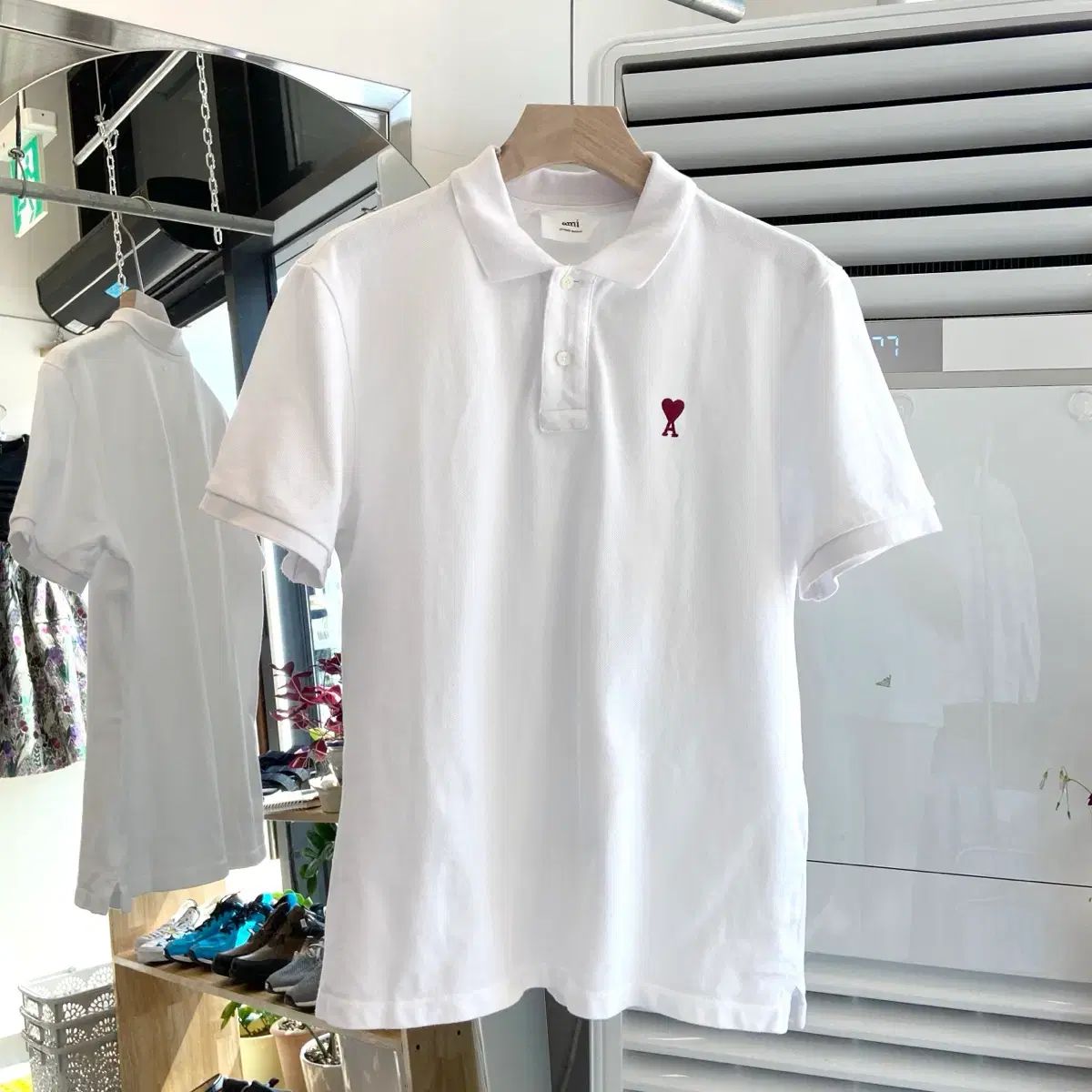 アミ 半袖 カラーTシャツ L(100) Ami POLO Tシャツ 6,180円
