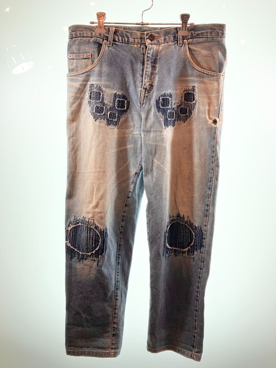 ネイバーフッド NEIGHBORHOOD ×Fragment Design ×フラグメントデザイン FRAGMENT NARROW フラグメント ナロー 2002 STITCH REPAIR DENIM ステッチリペアデニム DCNH-PT-M07 C-231