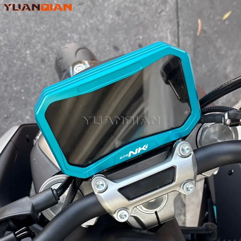 YUANQIAN CFMOTO 675NK 675SS 675SRR 2025〜2026対応 TFTメーターフレームカバー スクリーングレアシールド アルミ製