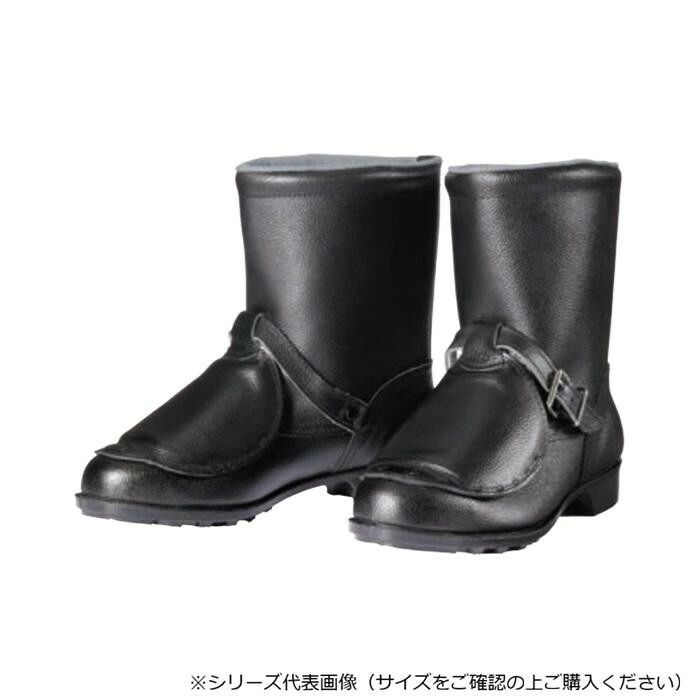 重量物の落下に備える甲プロテクタ仕様 ドンケル 安全靴 半長靴 甲プロ付き 鋼製先芯ゴム底 牛革 24.5cm 606甲プロ
