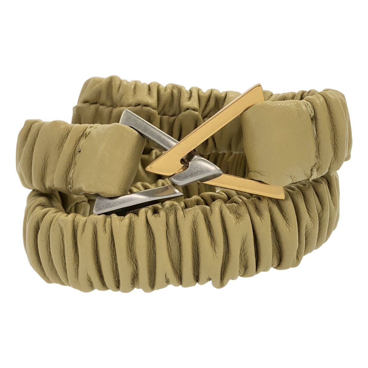 BOTTEGA VENETA ボッテガヴェネタ レザーベルト ベージュ S 14,060円