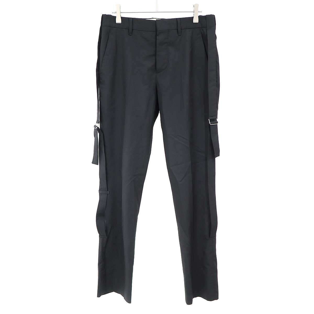 HELMUT LANG ヘルムート ラング 2004 ボンテージ スラックスパンツ ブラック 44
