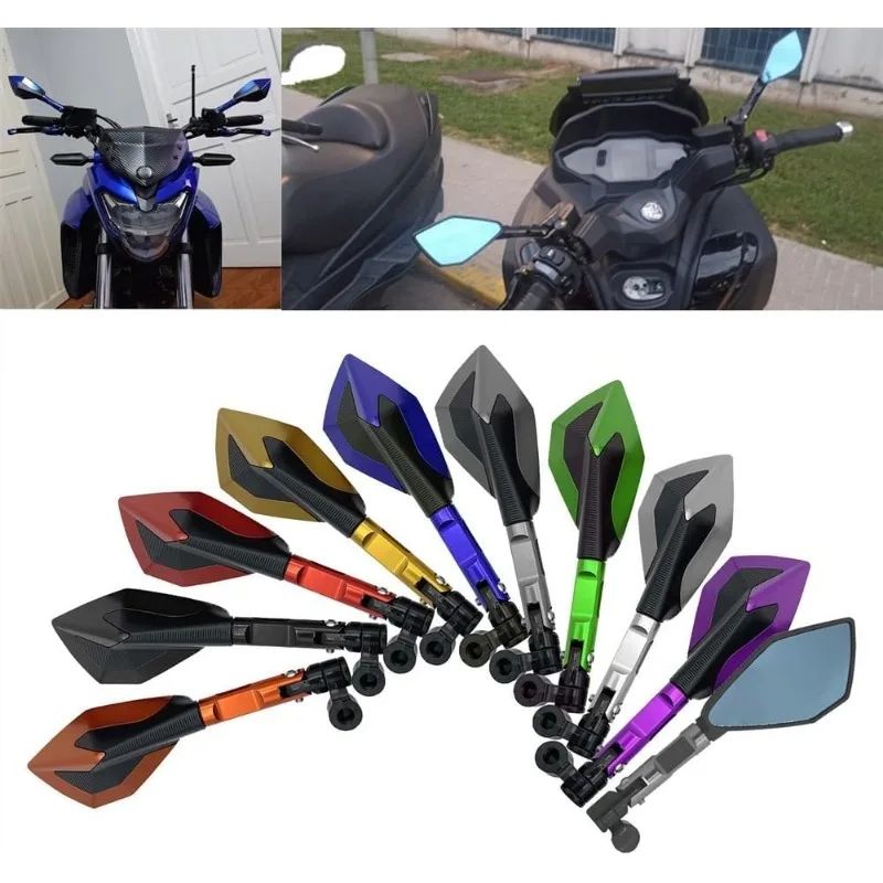 カワサキ Z900 Z900RS Z800 Z1000対応 汎用バックミラー アルミ合金サイドミラー ハンドルバー取付 9,265円