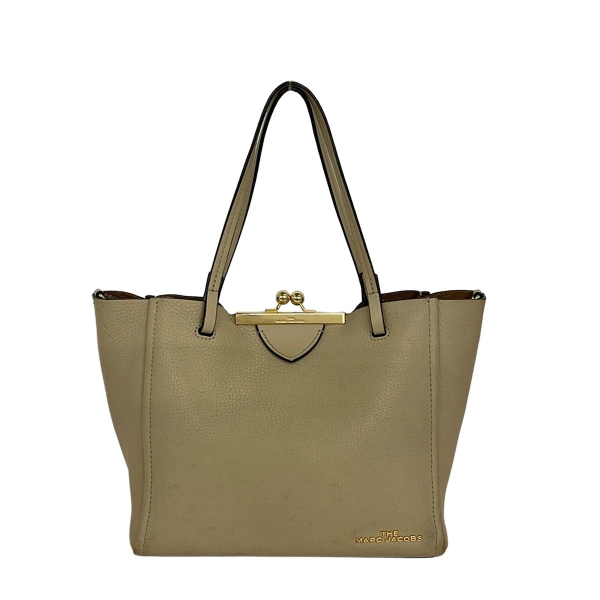 MARC JACOBS(マークジェイコブス) トートバッグ - M0016159 ベージュ がま口 レザー