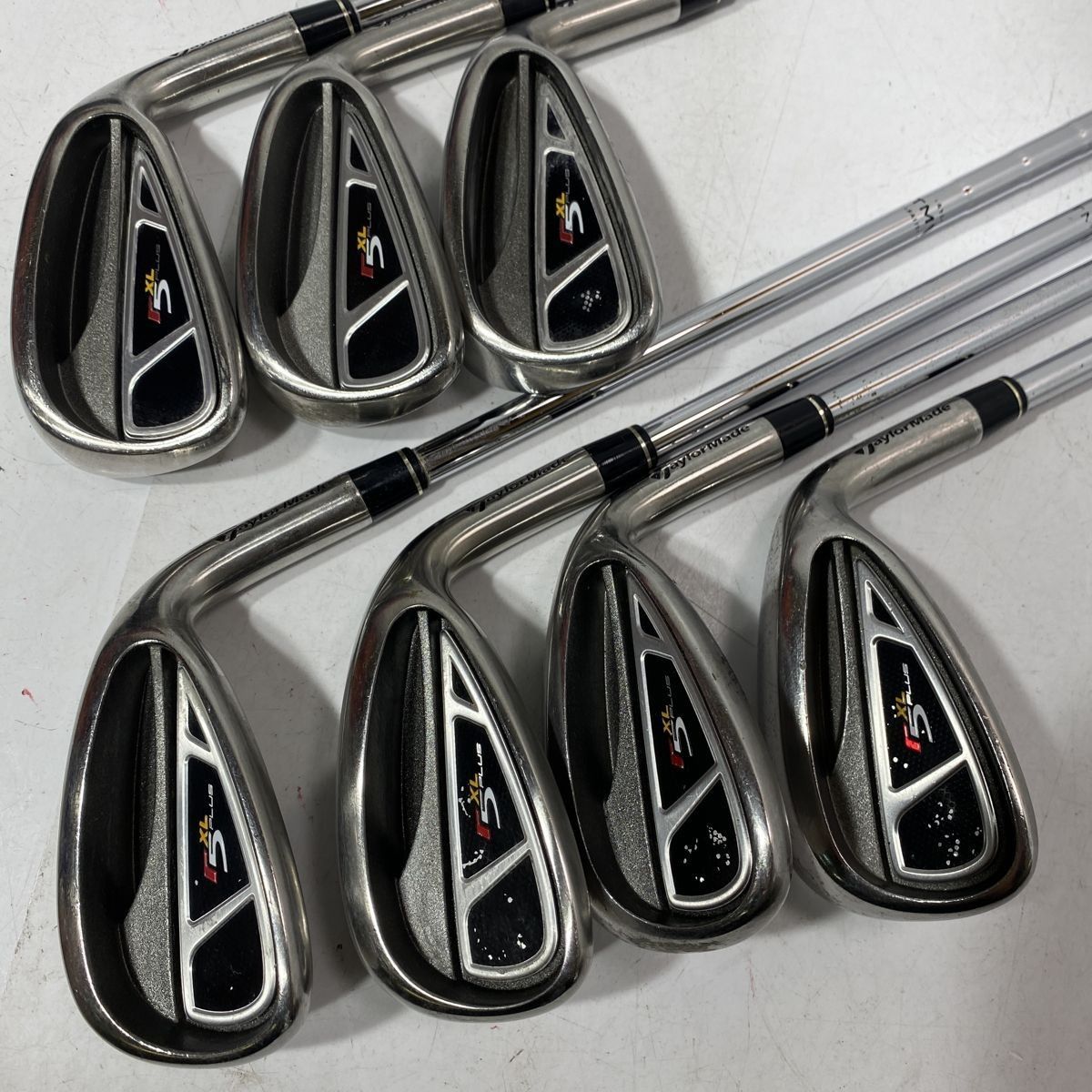 テーラーメイド TaylorMade r5 XL PLUS アイアン７本セット 男性右利き 純正スチール flex S BBL0617/大5243