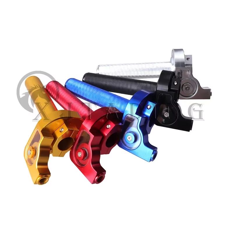 CNCアルミ アクセルレーシングスロットルグリップ クイックツイスター 22mm CRF50 CRF70 CRF110 IRBIS125 IRBIS250対応 ダートバイク用