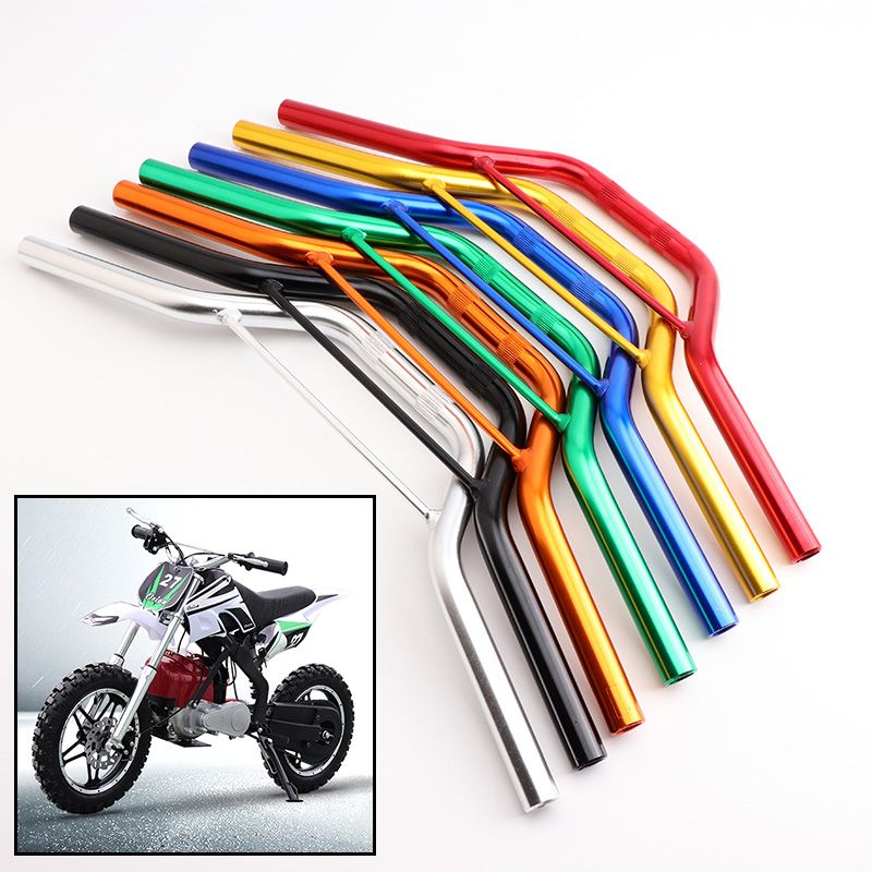 汎用アルミハンドルバー 47cc 49cc 50cc対応 モペット ピットバイク ミニモトクロス 22mm(7/8インチ)