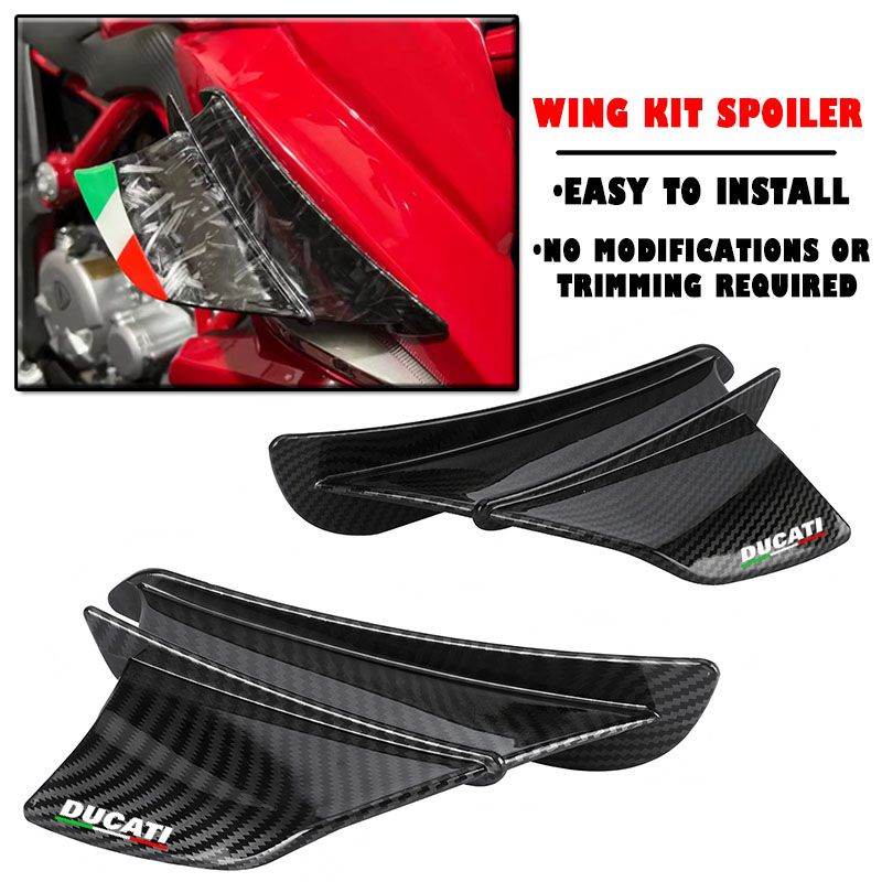Ducati パニガーレ V4 V2 899〜1299対応 CNCアルミウイングキット 空力スポイラー 穴あけ不要 6,386円
