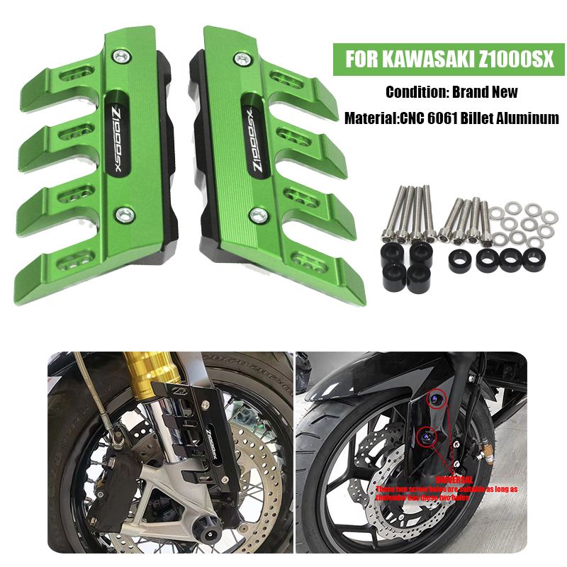 カワサキ ニンジャ Z1000SX Z1000 SX対応 フロントフォークプロテクター マッドガード バンパースライダー アルミ製