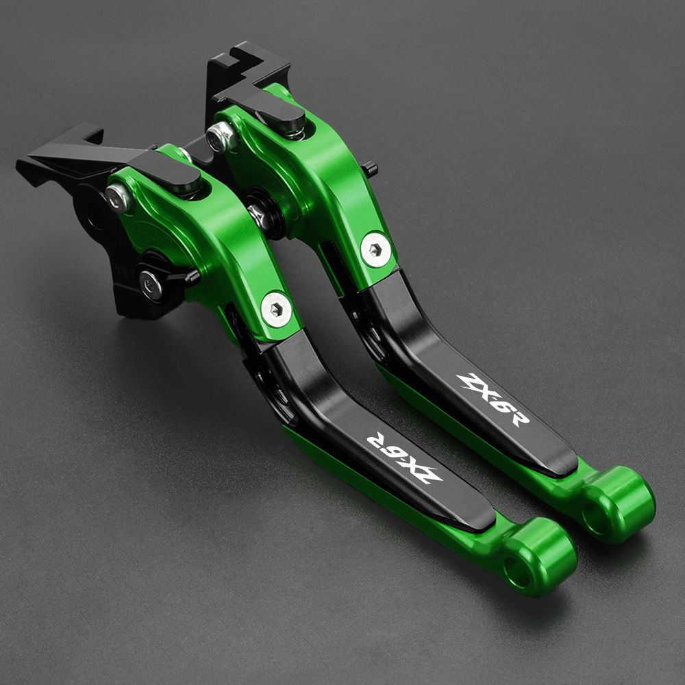 YUANQIAN カワサキ ニンジャ ZX-6R ZX6R 2007〜2018対応 ブレーキ クラッチレバー ハンドルグリップセット