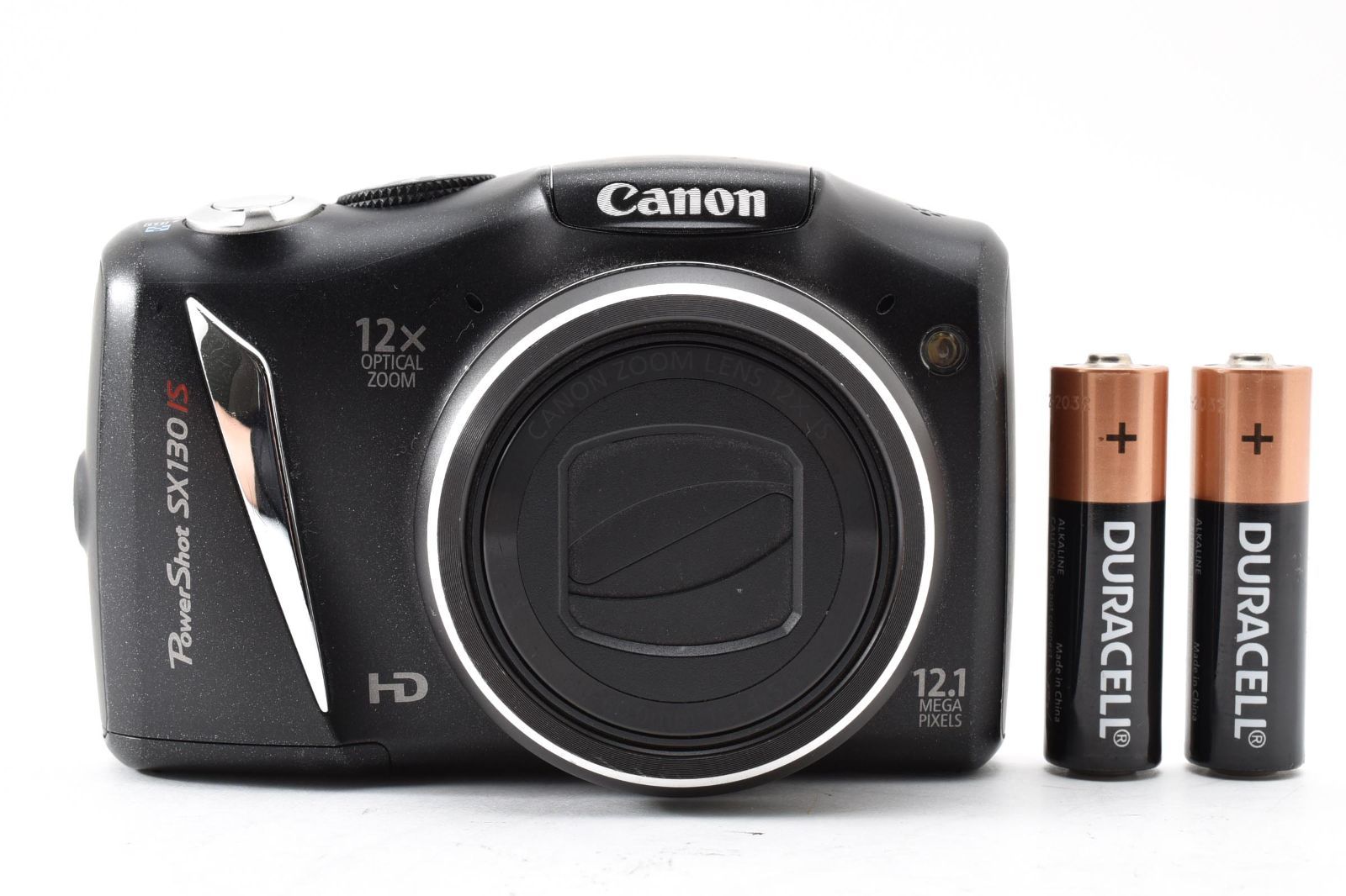 ★極上品★ キヤノンCanon PowerShot SX130 IS PC1562 ブラック コンパクトデジカメ #0934A