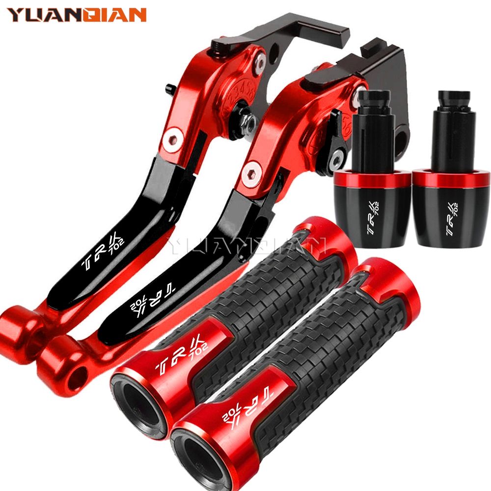 YUANQIAN ベネリ TRK702 TRK702X 2022〜2024対応 ブレーキクラッチレバー ハンドルバーグリップエンドセット CNCアルミ製