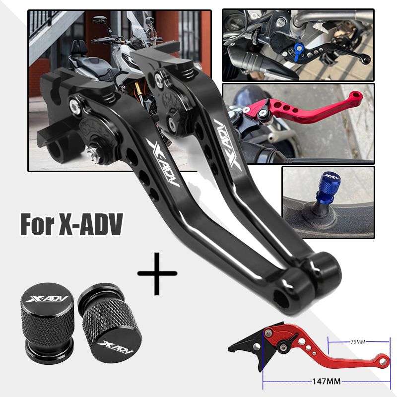 ホンダ X-ADV 750 XADV750 2017〜2025対応 ショートブレーキレバー クラッチレバー タイヤバルブキャップ付き 8,768円
