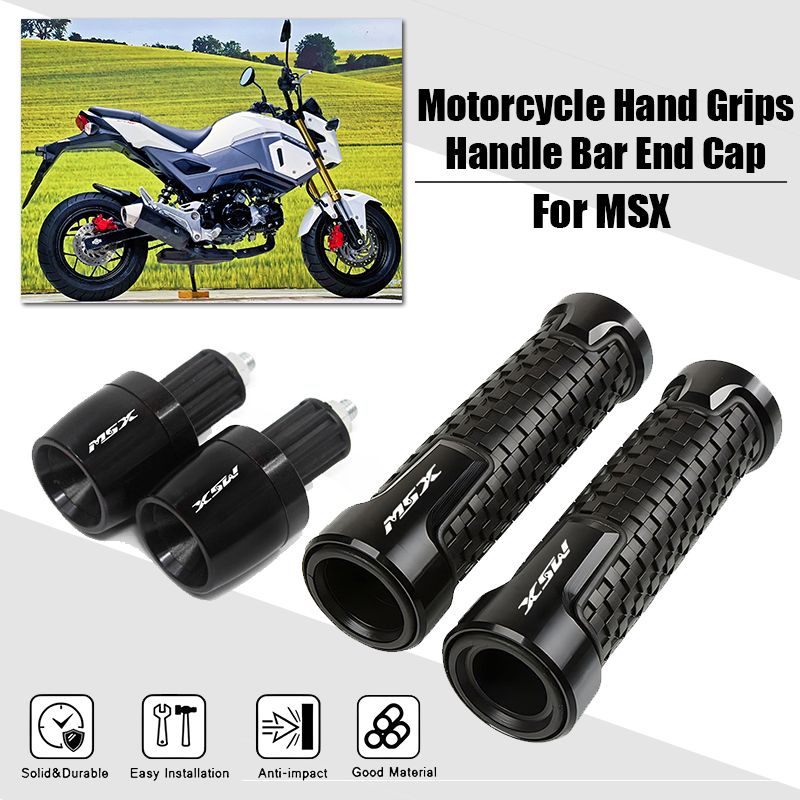 ホンダ MSX125 グロム 2013〜2025対応 ハンドルバーグリップ エンドプラグ アルミ製