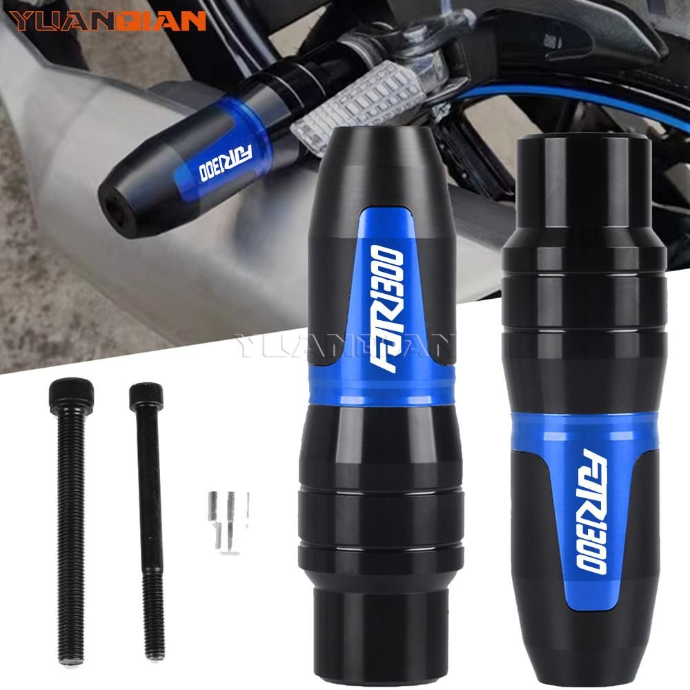 YUANQIAN ヤマハ FJR1300 FJR1300A 2003〜2023対応 エキゾーストフレームスライダー クラッシュパッド エンジンプロテクター アルミ製