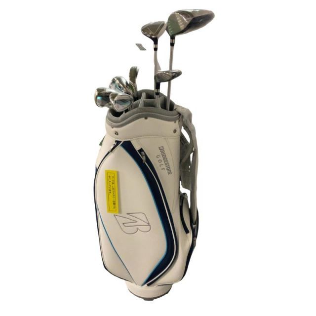 【中古】 ブリヂストン BRIDGESTONE BG-100L 8S レディース(ネイビーCB付) ネイビー クラブセット CS BG-100Li (フレックスL) レディース 女性用 右利き 右用 Nランク ゴルフクラブ