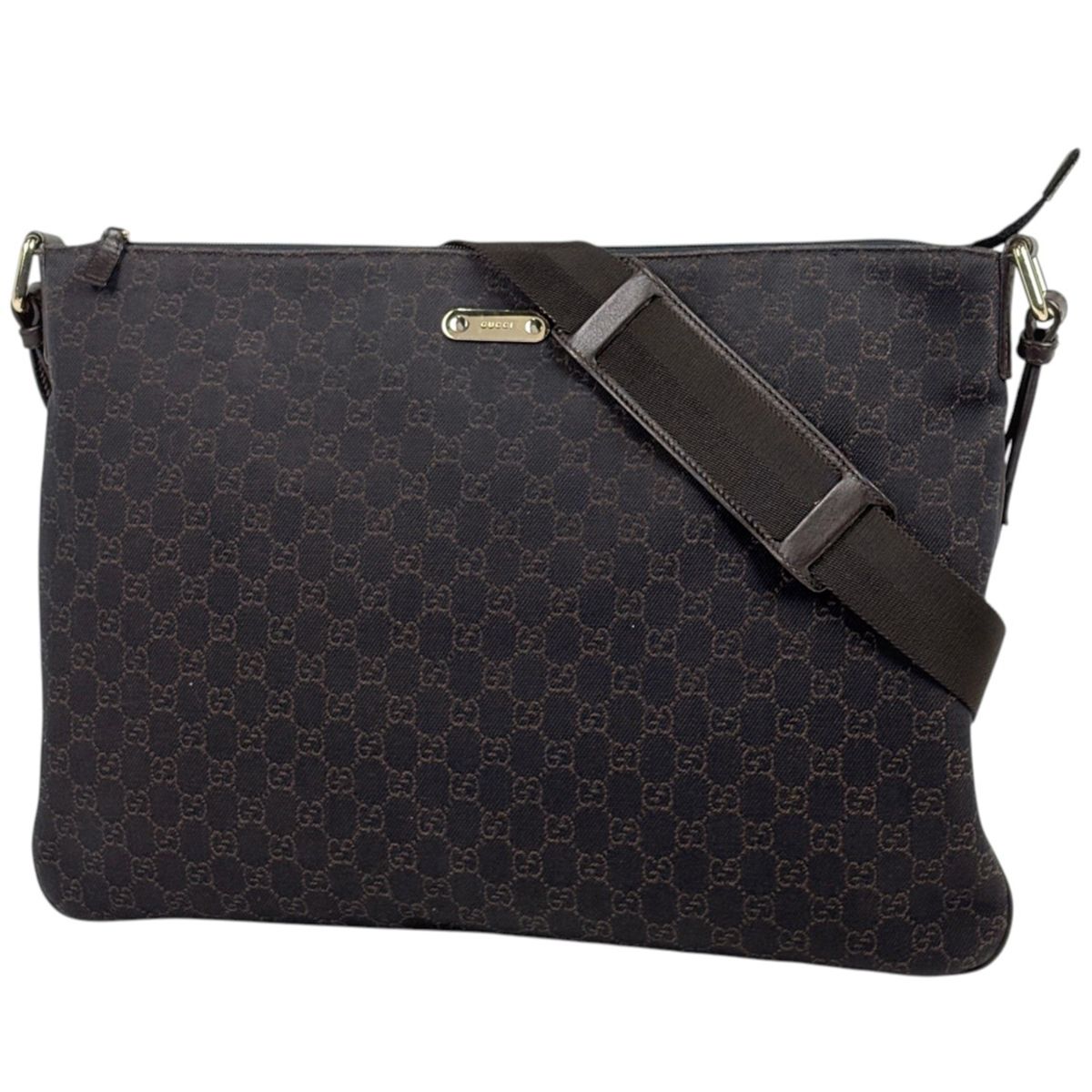 グッチ GUCCI ショルダーバッグ GG柄 GGキャンバス ブラウン 190628 レディース 【中古】