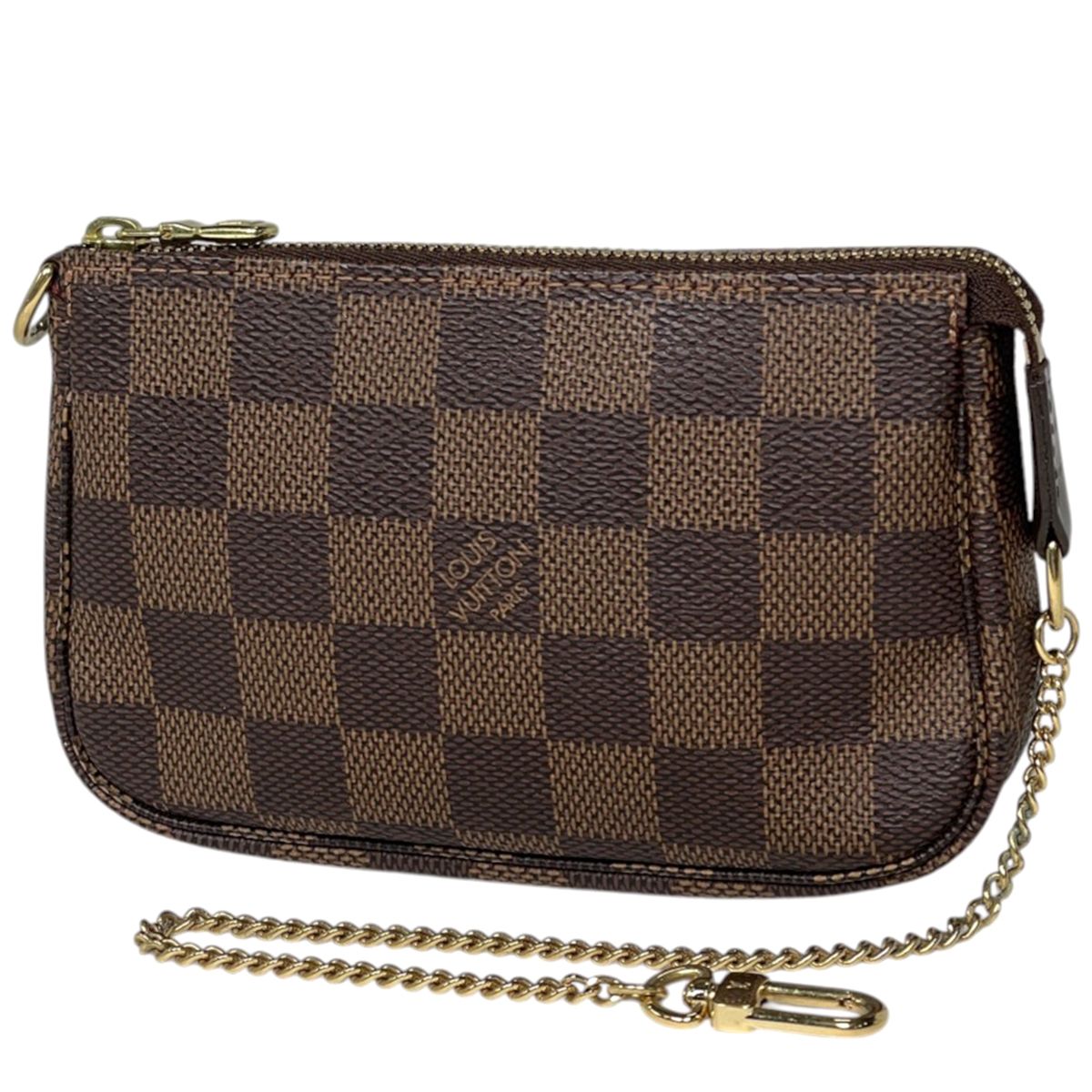 ルイ・ヴィトン Louis Vuitton ミニ ポシェット アクセソワール アクセサリーポーチ ダミエ ブラウン N58009 レディース 【中古】