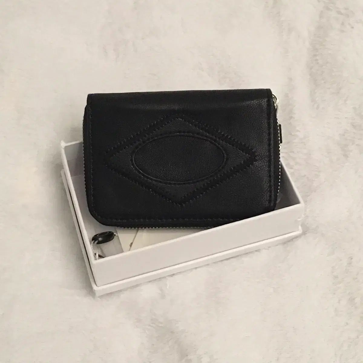 ミスチーフ RHOMBUS ジップ アラウンド ウォレット 財布 ブラック