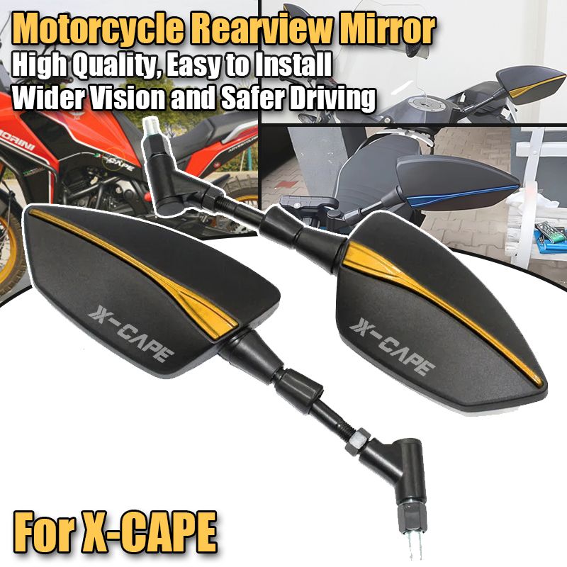 モトモリーニ XCape X-Cape 650 650X対応 バックミラー サイドミラー アルミ製 8mm 10mm