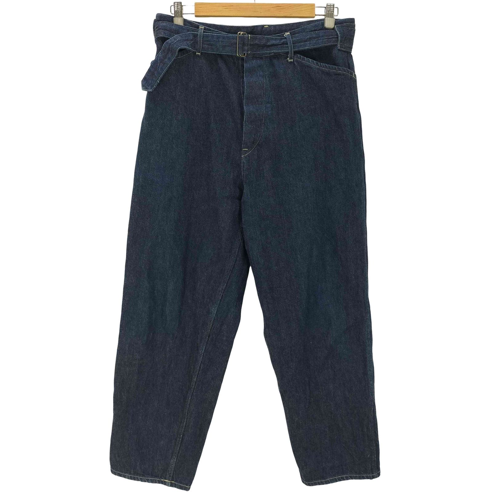 コモリ COMOLI 19SS BELTED DENIM PANT ベルテッド デニム トラウザー パンツ メンズ JPN：2