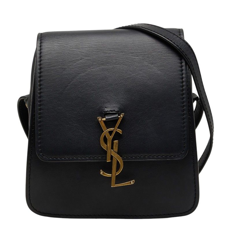 サンローラン カイヤ NORTH/SOUTH SATCHEL YSLロゴ 斜め掛け ショルダーバッグ 668809 ブラック レザー レディース SAINT LAURENT【1-0282260】