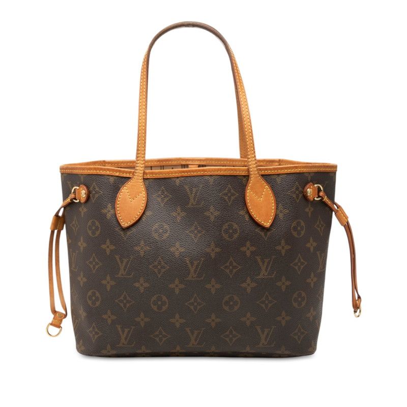 ルイ ヴィトン モノグラム ネヴァーフルPM ハンドバッグ トートバッグ M40155 ブラウン PVC レザー レディース LOUIS VUITTON【228-82384】