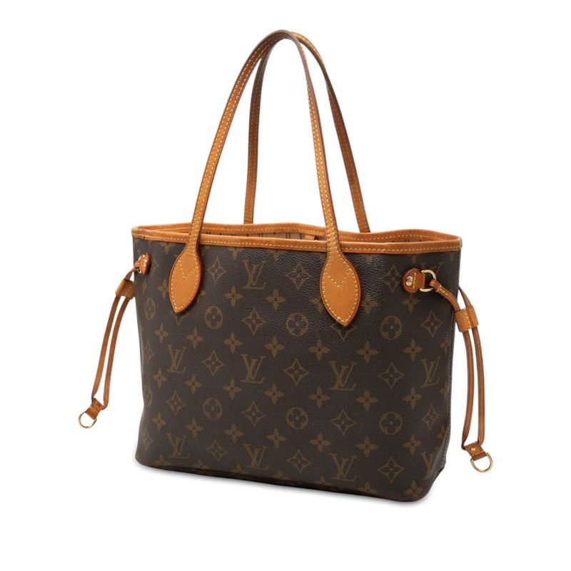 ルイ ヴィトン モノグラム ネヴァーフルPM ハンドバッグ トートバッグ M40155 ブラウン PVC レザー レディース LOUIS VUITTON【228-82384】