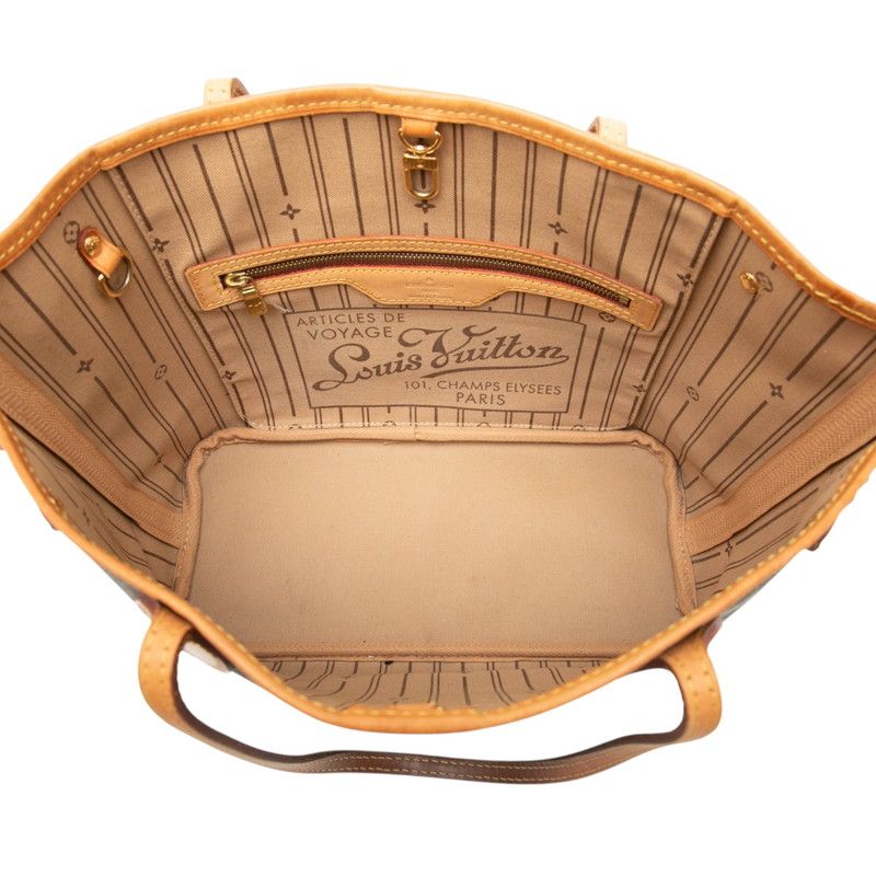 ルイ ヴィトン モノグラム ネヴァーフルPM ハンドバッグ トートバッグ M40155 ブラウン PVC レザー レディース LOUIS VUITTON【228-82384】
