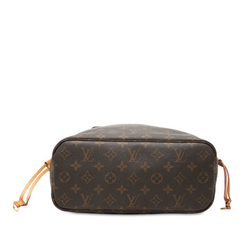 ルイ ヴィトン モノグラム ネヴァーフルPM ハンドバッグ トートバッグ M40155 ブラウン PVC レザー レディース LOUIS VUITTON【228-82384】