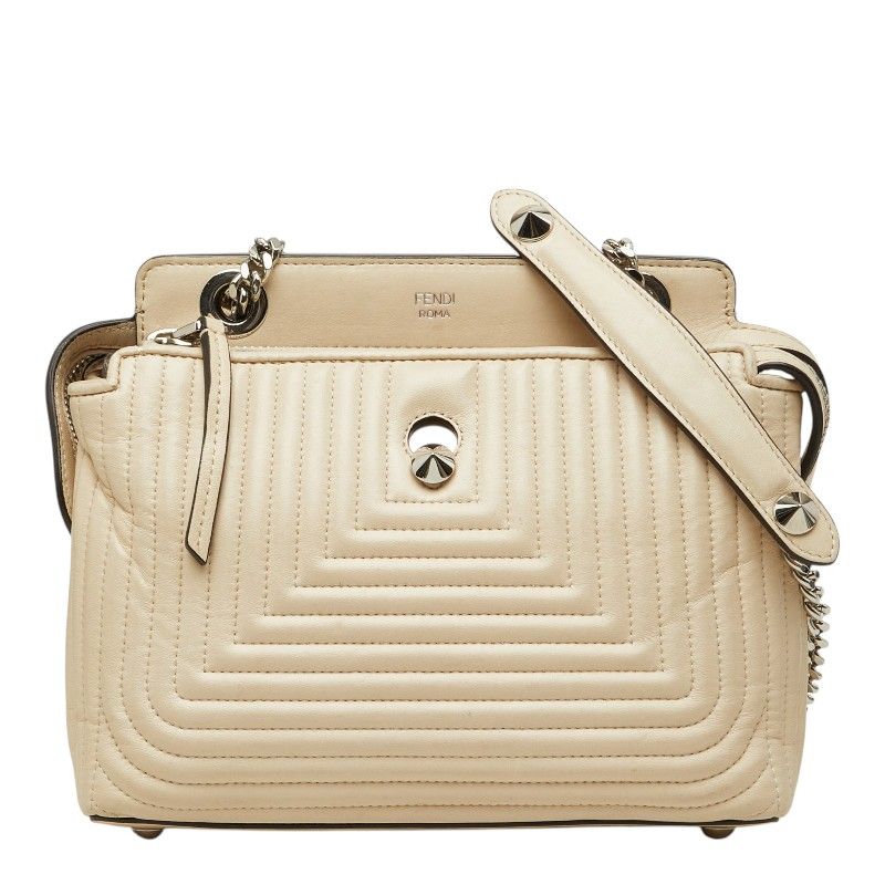 フェンディ ドットコム クリック チェーン ショルダーバッグ 8BN299 アイボリー系 レザー レディース FENDI【1-0279551】 45,370円