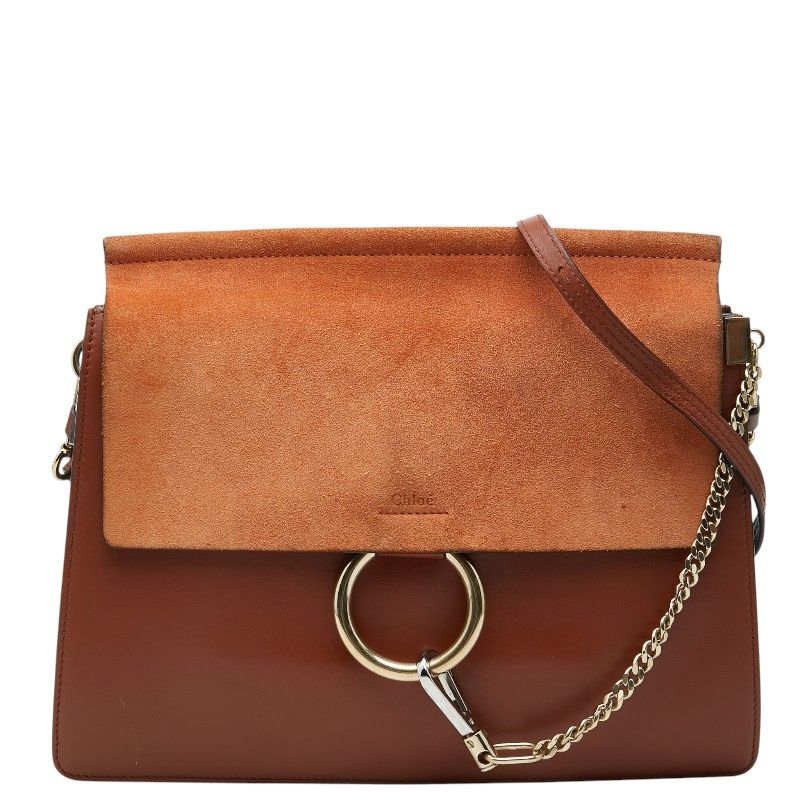 クロエ フェイ 斜め掛け ショルダーバッグ ブラウン レザー スウェード レディース Chloe【1-0279983】 29,120円