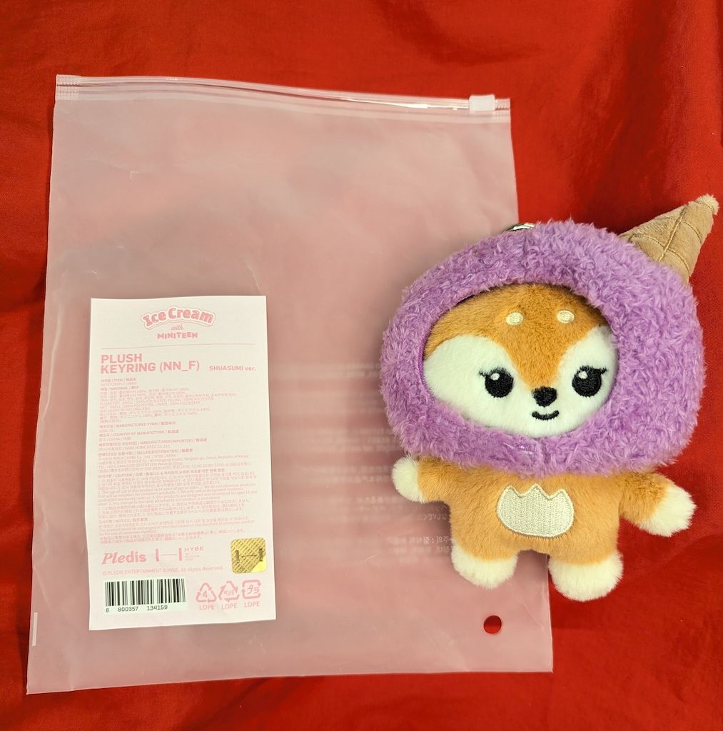SEVENTEEN Ice Cream with MINITEEN JOSHUA PLUSH KEYRING 【公式通販】