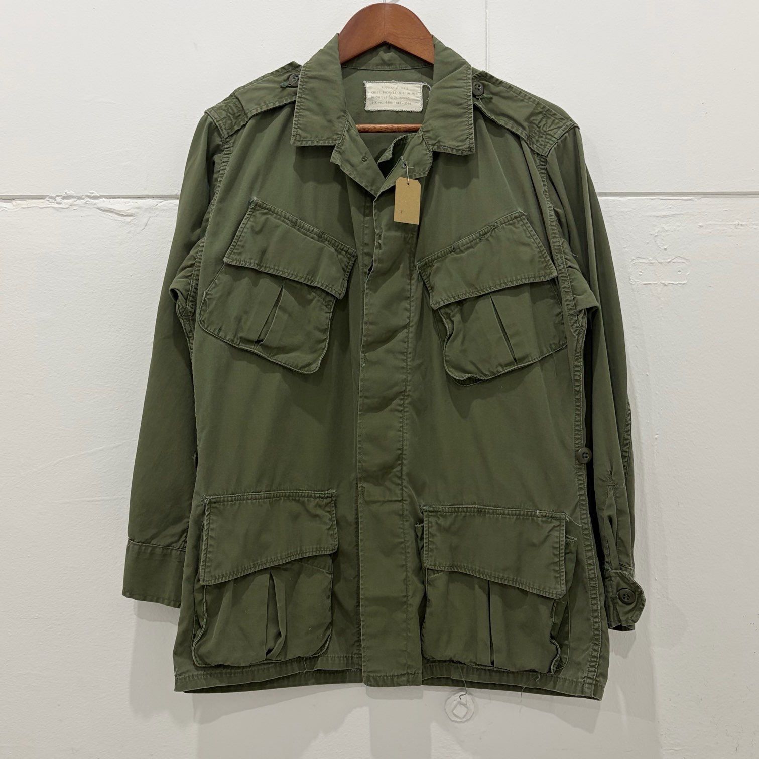 60s US ARMY jungle fatigue jacket 2nd type