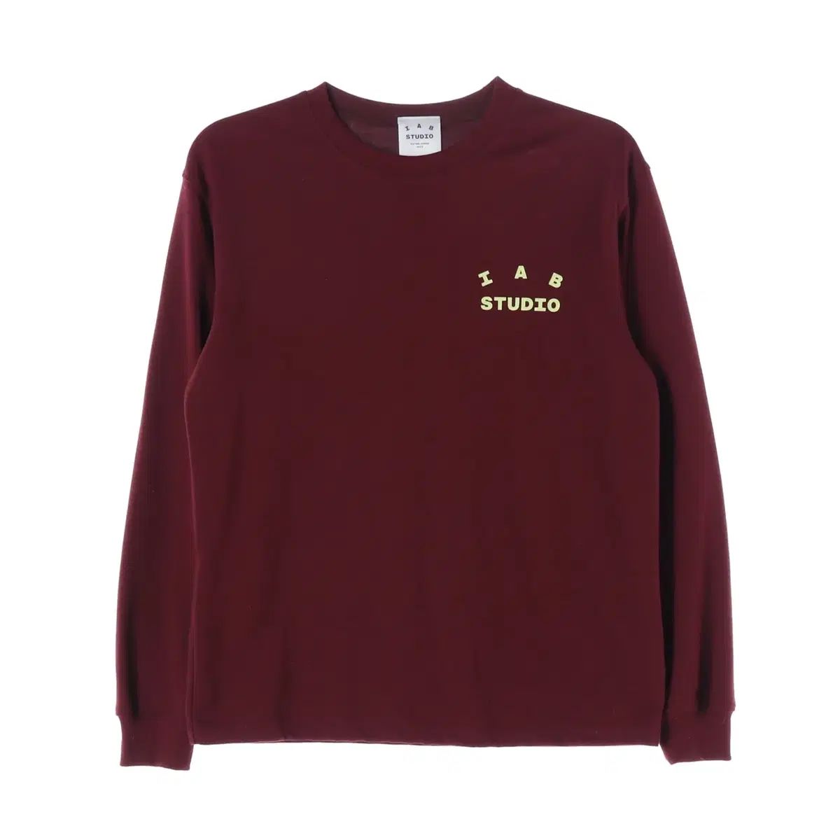 IAB Studio ロゴ プリント 長袖 Tシャツ バーガンディ 8,817円