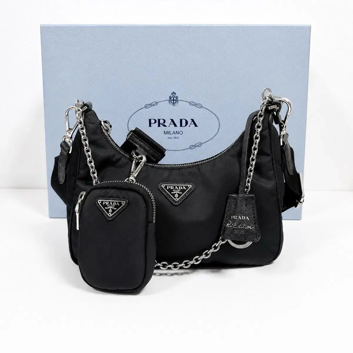 プラダ リナイロン テスート HOBO BAG クロスバッグ