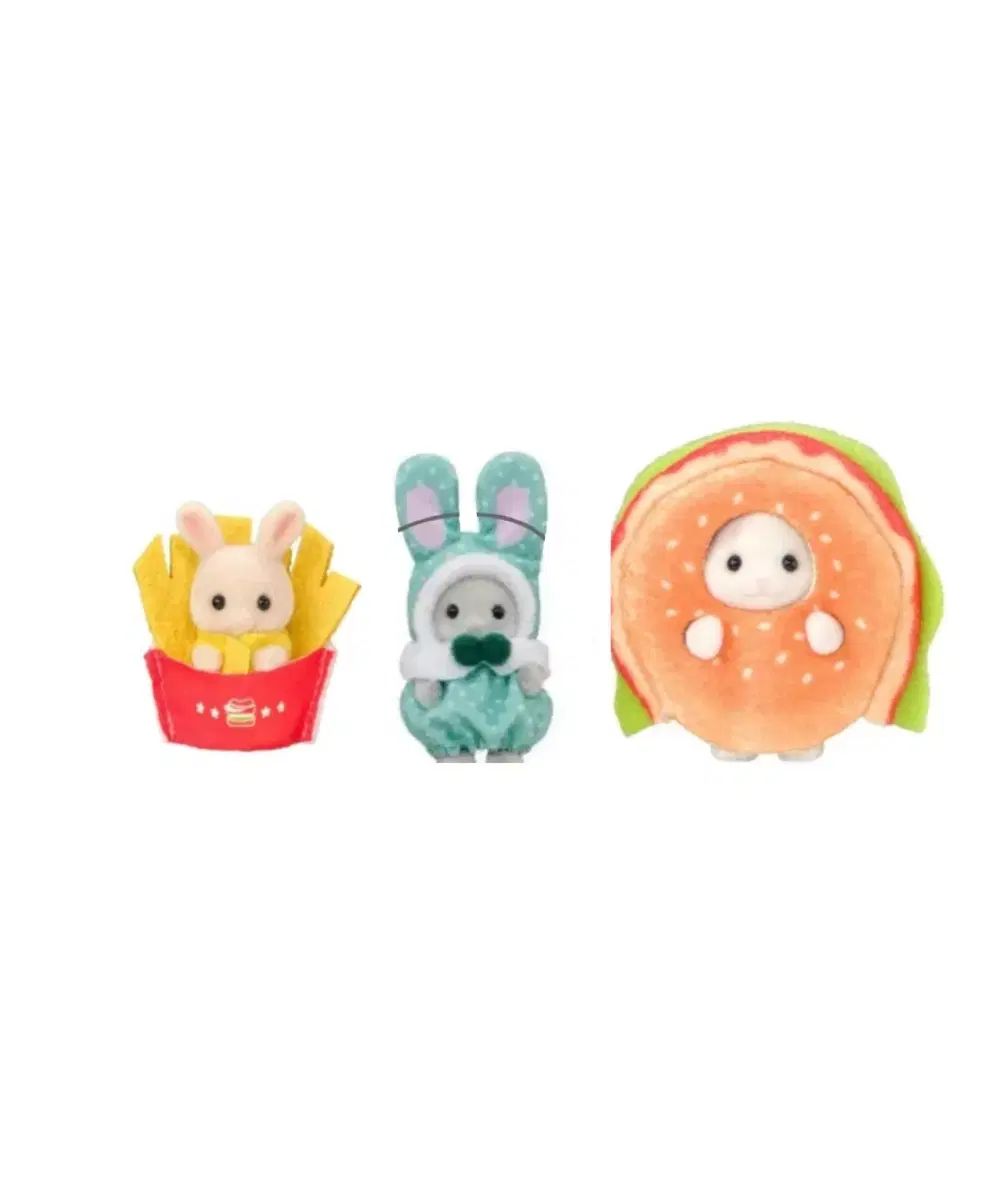まとめ) シルバニアファミリー カラフル 햄버거 うさぎ ミント フライドポテト ポテト 猫 ブラインドバッグ ミルクうさぎ 40周年 8,665円