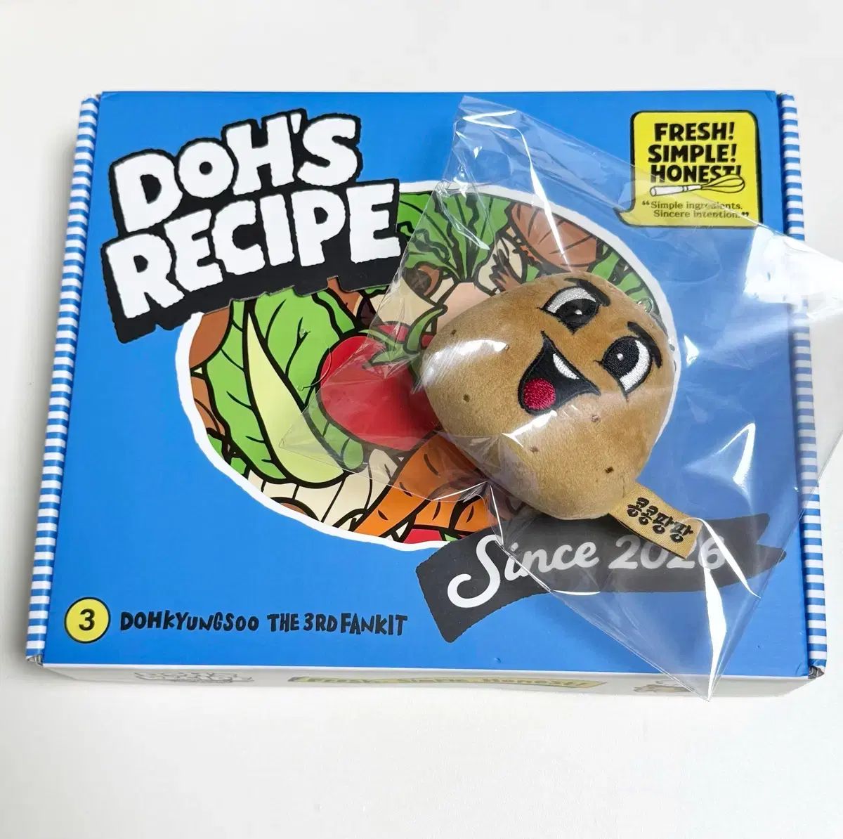 ディオ(D.O.・ドギョンス・ギョンス) 콩콩팡팡 ポテトキーホルダー 3期メンバーシップ ファンクラブ キット まとめ トレカ